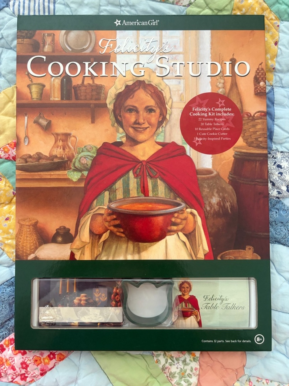 American Girl Felicity Cooking Studio Play Set - Red, Cream, Green